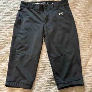 Under Armour Black Compression Shorts Moisture-Wicking Athletic